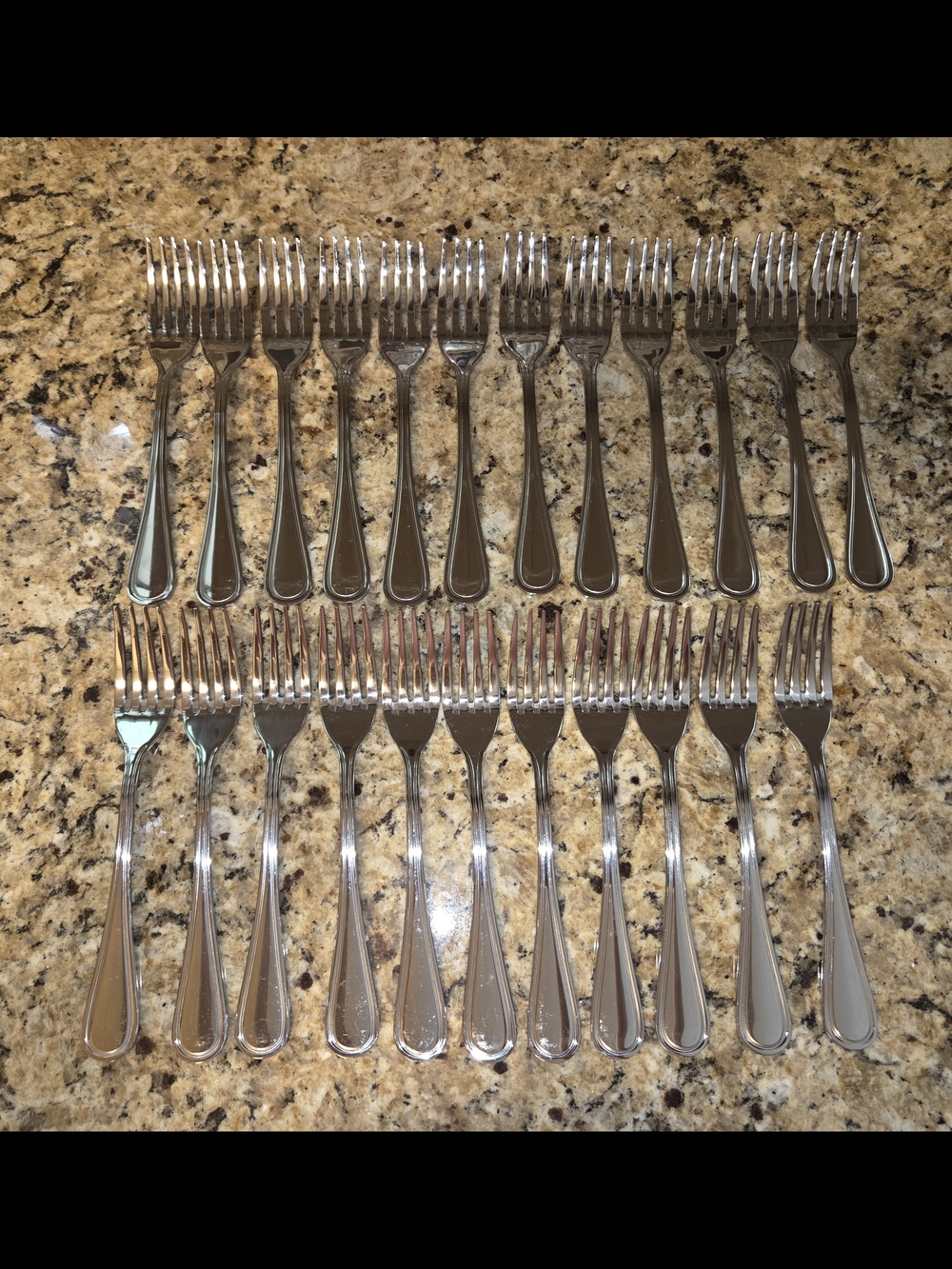 23 Piece Winco Stainless Forks Silver Flatware Dinner Set